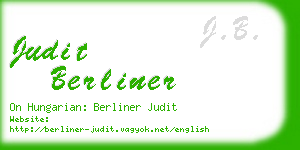 judit berliner business card